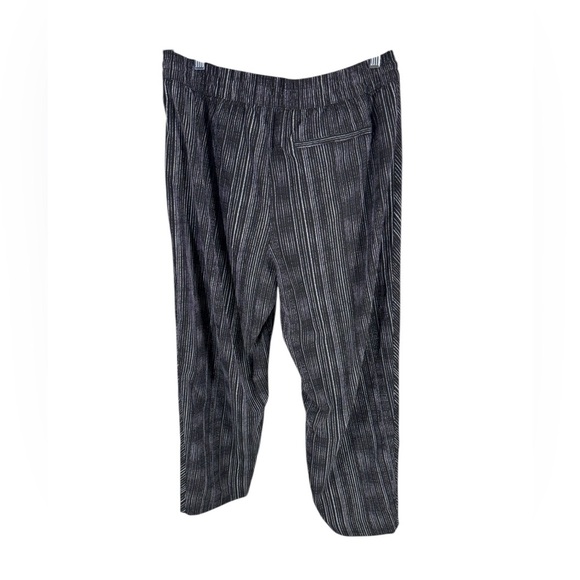 Athleta Arrival Pants Amara Stripe Black Womens 14 - Picture 3 of 4